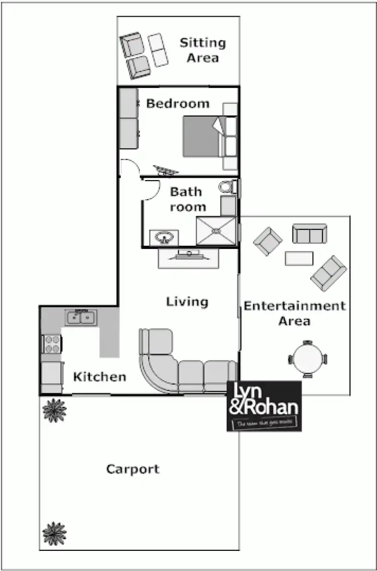 Floorplan of Homely unit listing, 4/53 Henry Street, West End QLD 4810