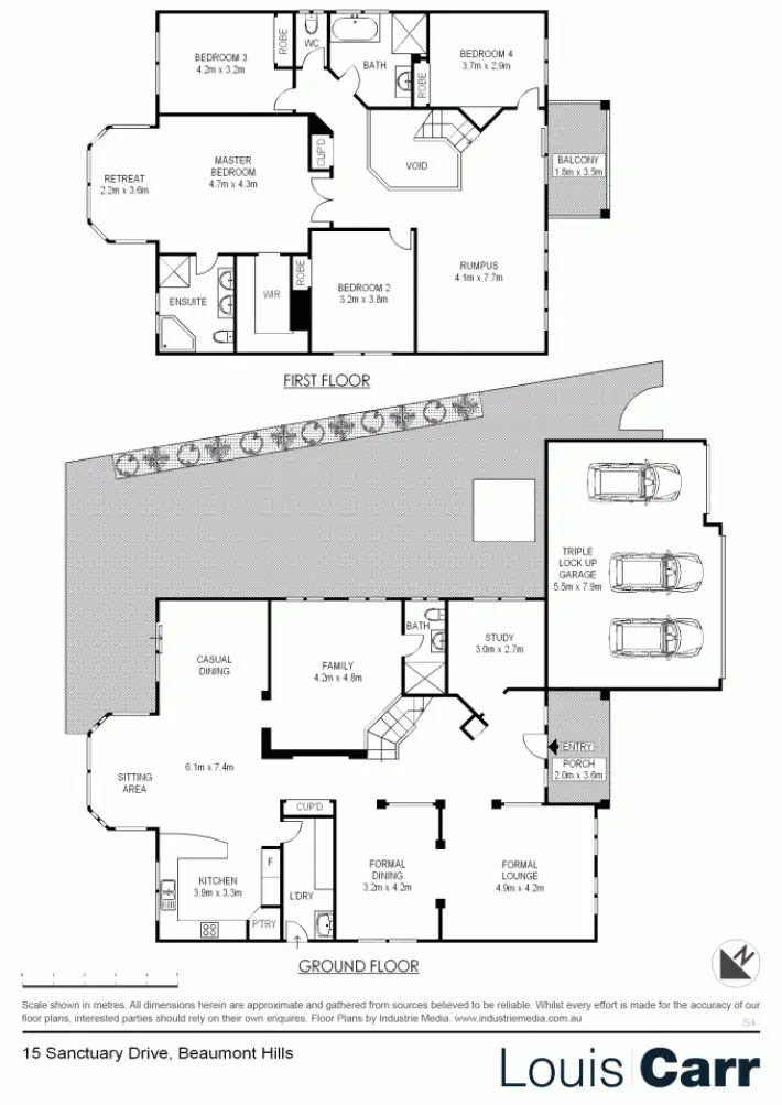 Floorplan of Homely house listing, 15 Sanctuary Drive, Beaumont Hills NSW 2155