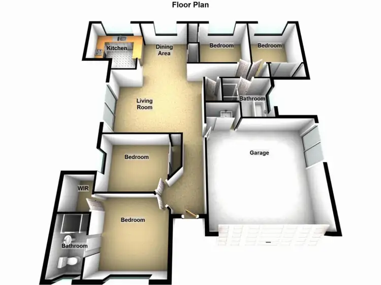 Floorplan of Homely house listing, 33 Storr Circuit, Goodna QLD 4300