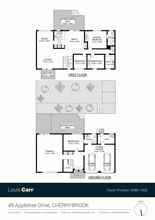 Floorplan of Homely house listing, 49 Appletree Drive, Cherrybrook NSW 2126