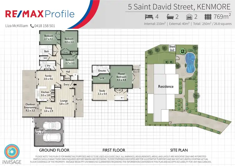 Floorplan of Homely house listing, 5 St David St, Kenmore QLD 4069