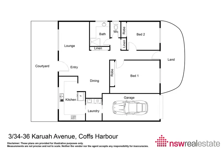 Floorplan of Homely villa listing, 3/34-36 Karuah Avenue, Coffs Harbour NSW 2450