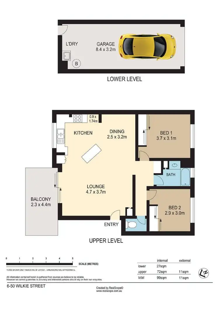 Floorplan of Homely house listing, 6/50 Wilkie Street, Yeerongpilly QLD 4105