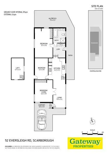 Floorplan of Homely house listing, 52 Eversleigh Road, Scarborough QLD 4020