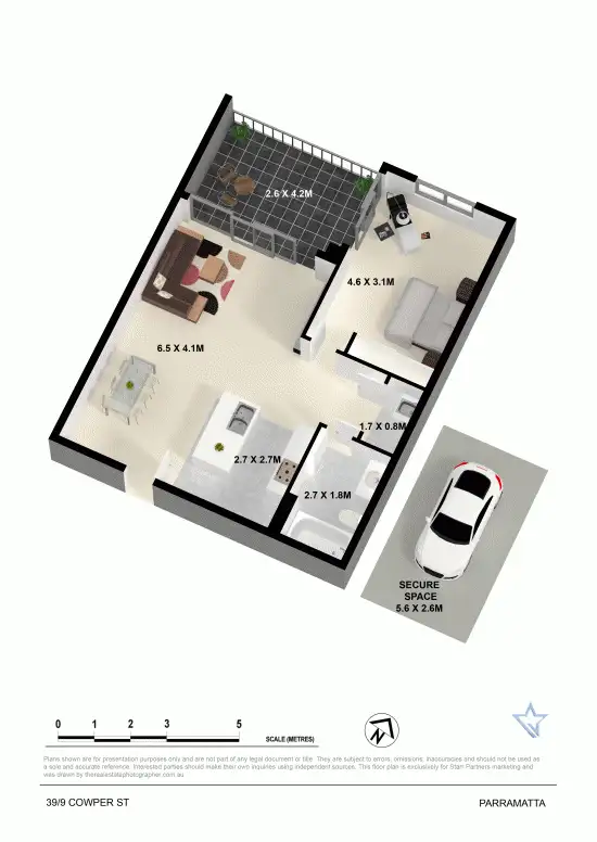 Floorplan of Homely unit listing, 39/9-11 Cowper Street, Parramatta NSW 2150