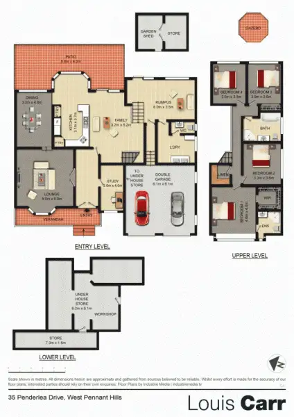 Floorplan of Homely house listing, 35 Penderlea Drive, West Pennant Hills NSW 2125