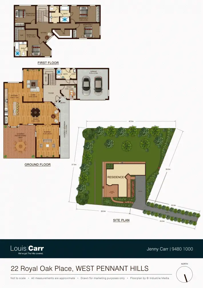 Floorplan of Homely house listing, 22 Royal Oak Place, West Pennant Hills NSW 2125