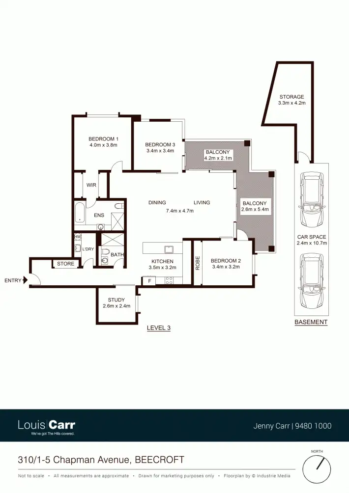 Floorplan of Homely unit listing, 310/1-5 Chapman Avenue, Beecroft NSW 2119
