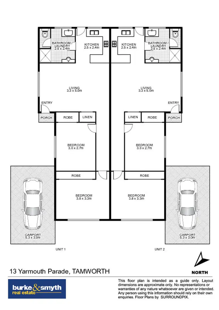 Floorplan of Homely house listing, 1-2/13 Yarmouth Parade, Tamworth NSW 2340