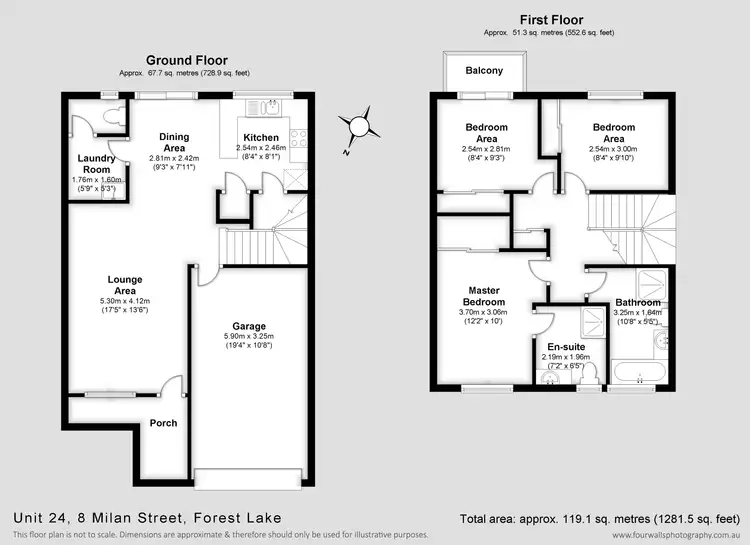 Floorplan of Homely townhouse listing, 24/161 Woogaroo Street, Ellen Grove QLD 4078