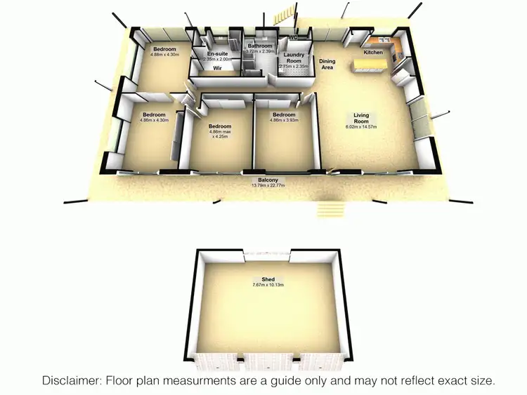 Floorplan of Homely rural property listing, 1018 Dayboro Road, Kurwongbah QLD 4503