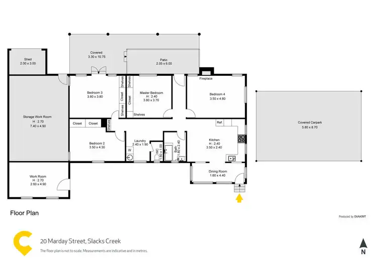 Floorplan of Homely house listing, 20 Marday Street, Slacks Creek QLD 4127