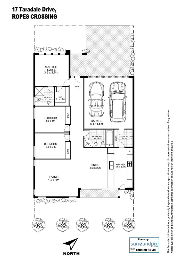 Floorplan of Homely house listing, 17 Taradale Drive, Ropes Crossing NSW 2760