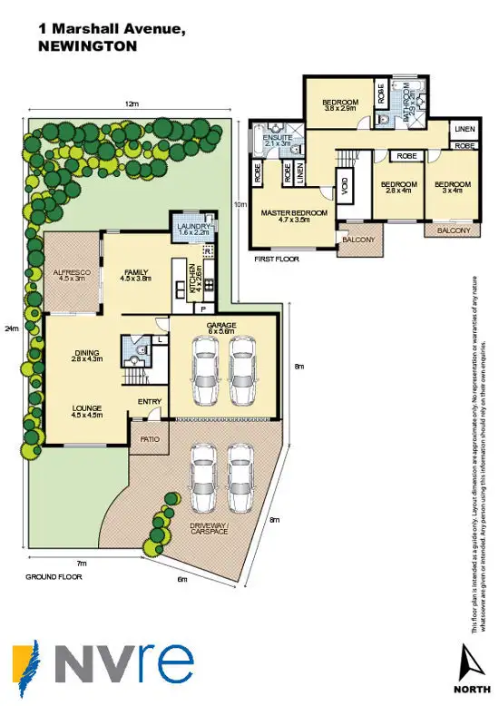 Floorplan of Homely house listing, 1 Marshall Avenue, Newington NSW 2127