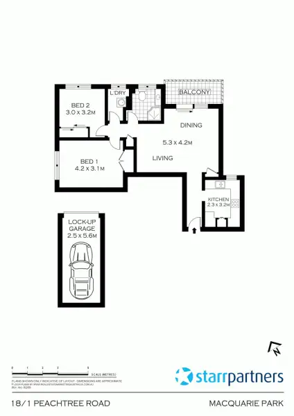 Floorplan of Homely unit listing, 18/1 Peach Tree Rd, Macquarie Park NSW 2113