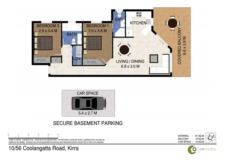 Floorplan of Homely unit listing, 10/56 Coolangatta Road, Coolangatta QLD 4225