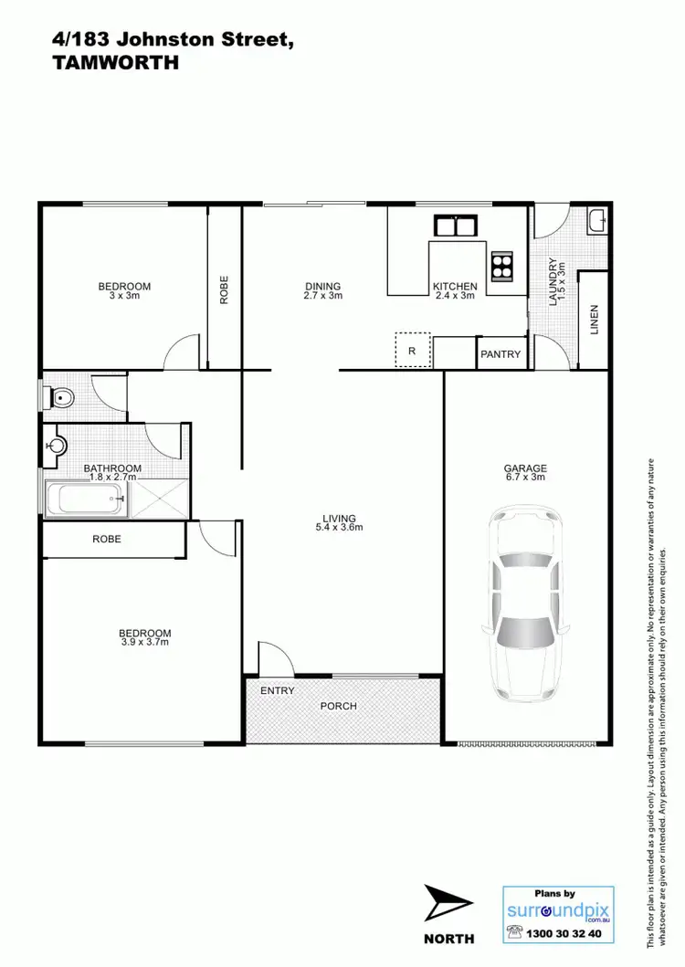 Floorplan of Homely house listing, 4/183 Johnston Street, Tamworth NSW 2340