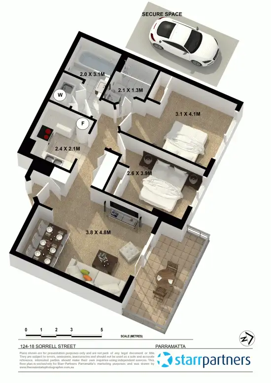 Floorplan of Homely unit listing, 124/18 Sorrell Street, Parramatta NSW 2150