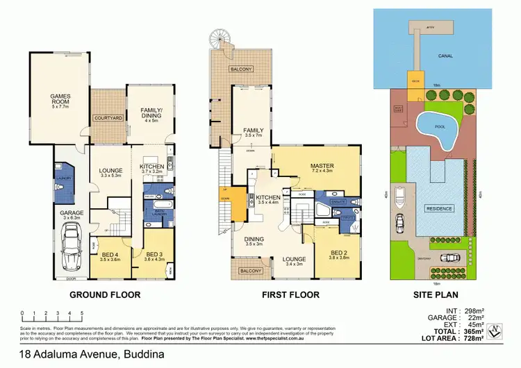 Floorplan of Homely house listing, 18 Adaluma Avenue, Buddina QLD 4575