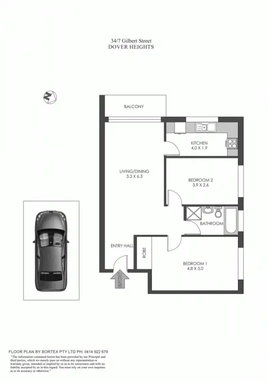 Floorplan of Homely unit listing, 34/7-9 Gilbert Street, Dover Heights NSW 2030