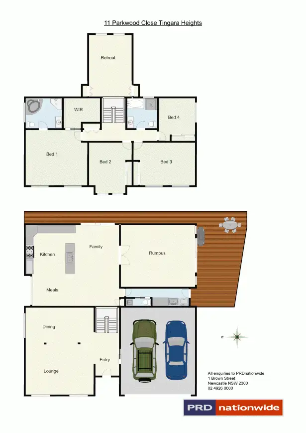 Floorplan of Homely house listing, 11 Parkwood Cl, Tingira Heights NSW 2290