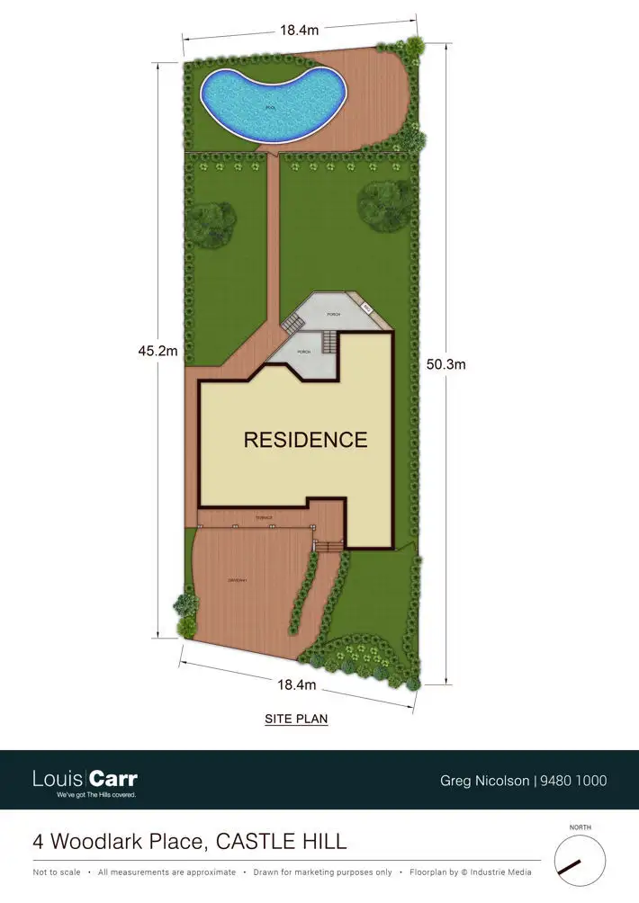 Floorplan of Homely house listing, 4 Woodlark Place, Castle Hill NSW 2154