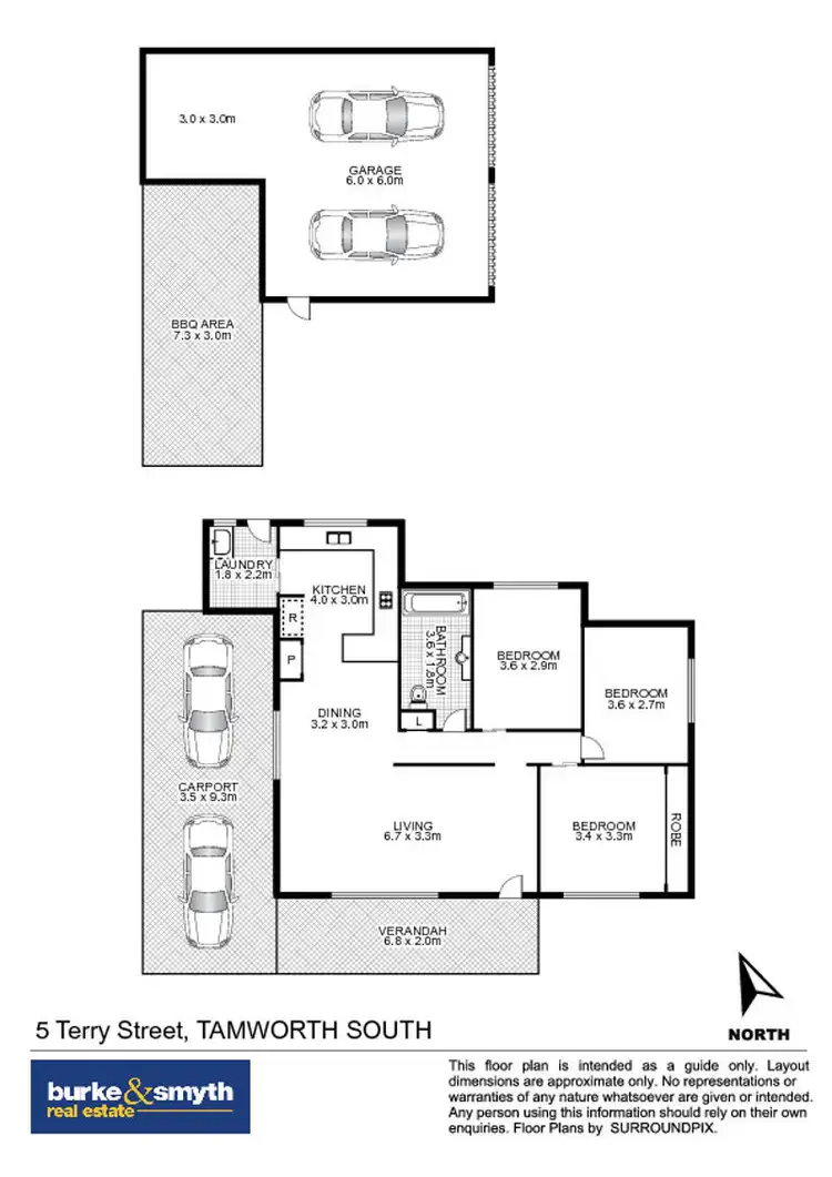 Floorplan of Homely house listing, 5 Terry Street, Tamworth NSW 2340