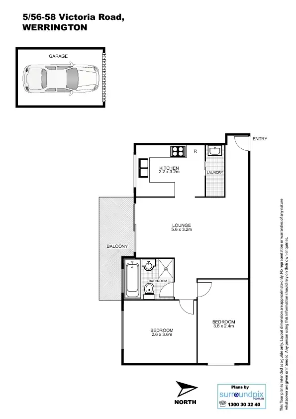 Floorplan of Homely house listing, 5/56-58 Victoria Street, Werrington NSW 2747