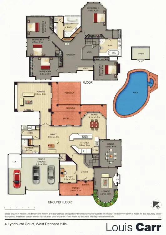 Floorplan of Homely house listing, 4 Lyndhurst Court, West Pennant Hills NSW 2125