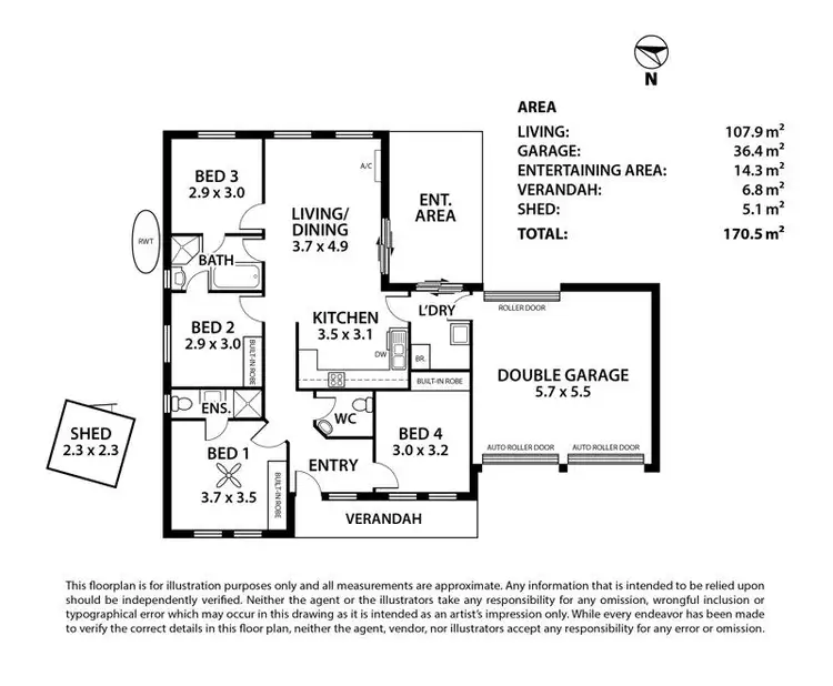 Floorplan of Homely house listing, 2/62B Woodside Road, Nairne SA 5252