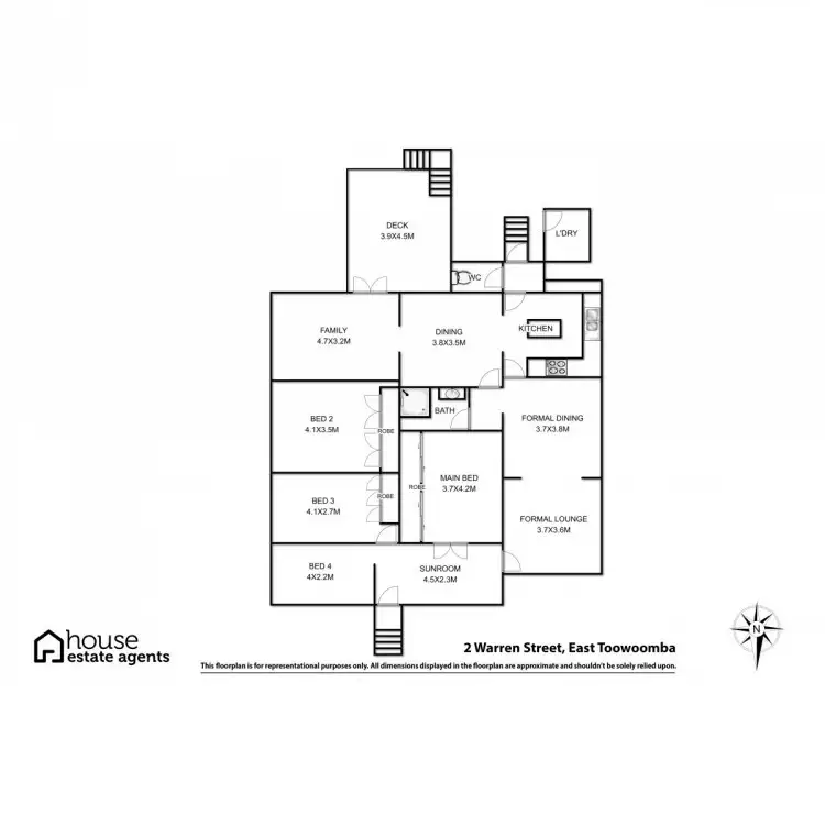 Floorplan of Homely house listing, 2 Warren Street, East Toowoomba QLD 4350