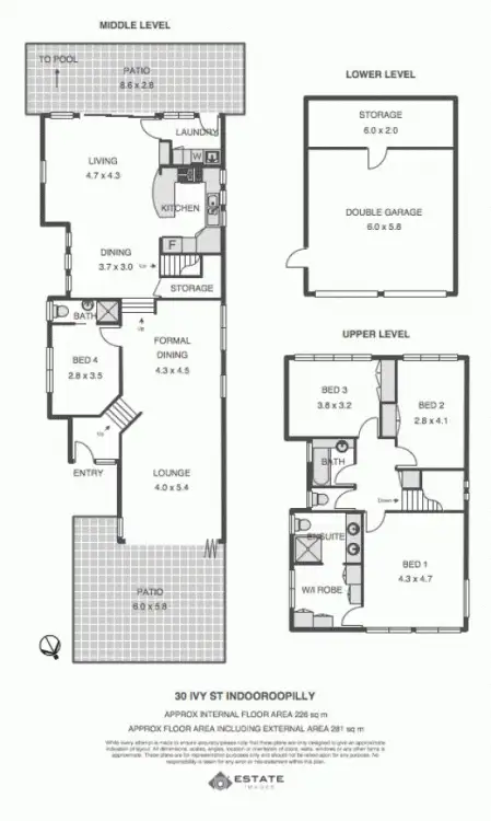 Floorplan of Homely house listing, 30 Ivy Street, Indooroopilly QLD 4068