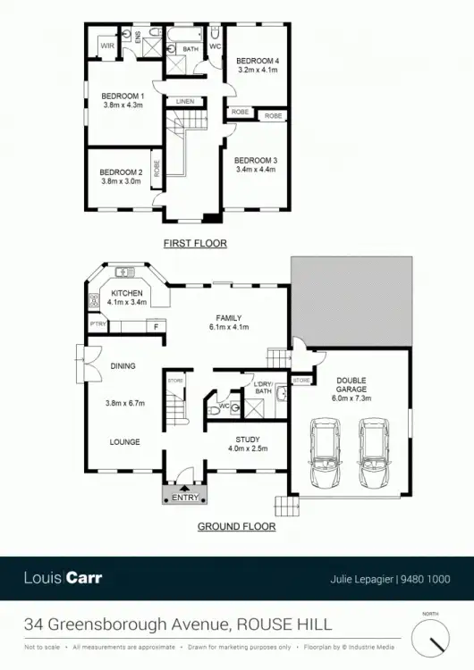 Floorplan of Homely house listing, 34 Greensborough Avenue, Rouse Hill NSW 2155