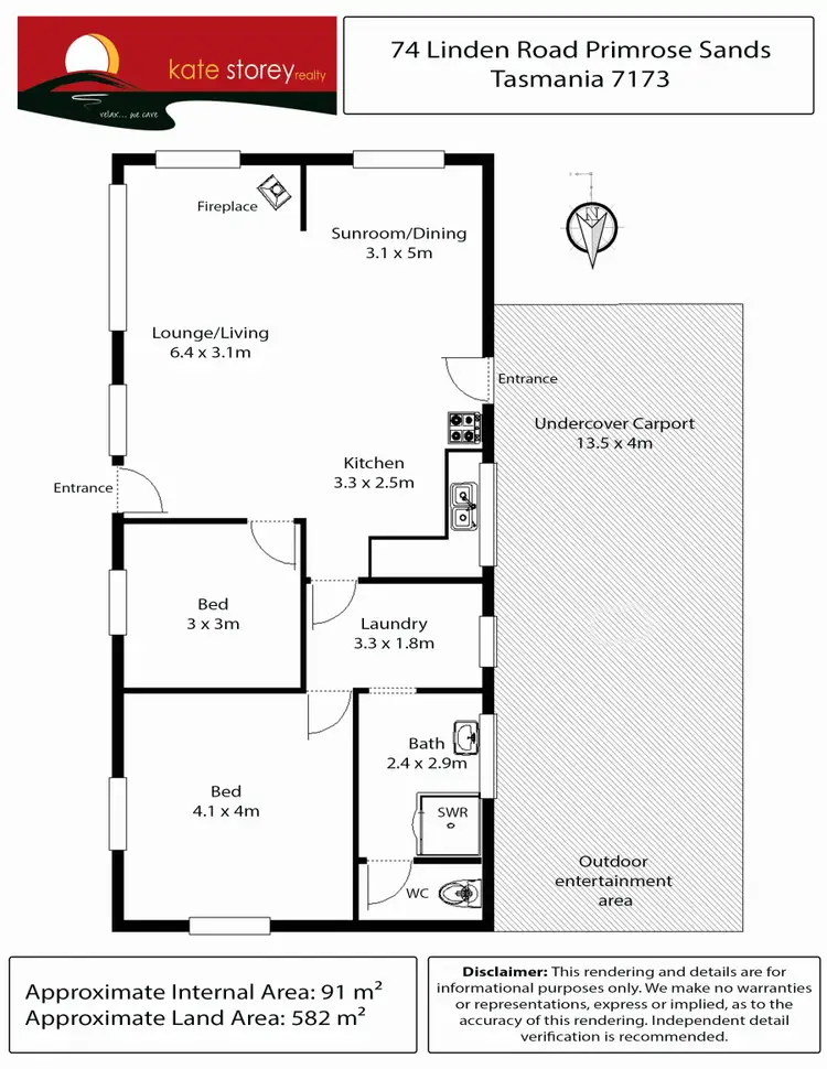 Floorplan of Homely house listing, 74 Linden Road, Primrose Sands TAS 7173