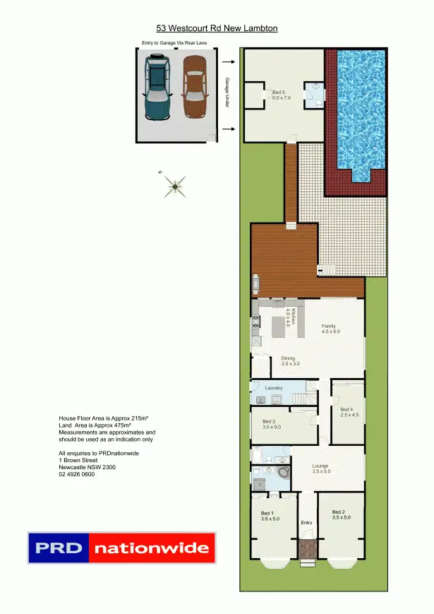 Floorplan of Homely house listing, 53 Westcourt Road, New Lambton NSW 2305