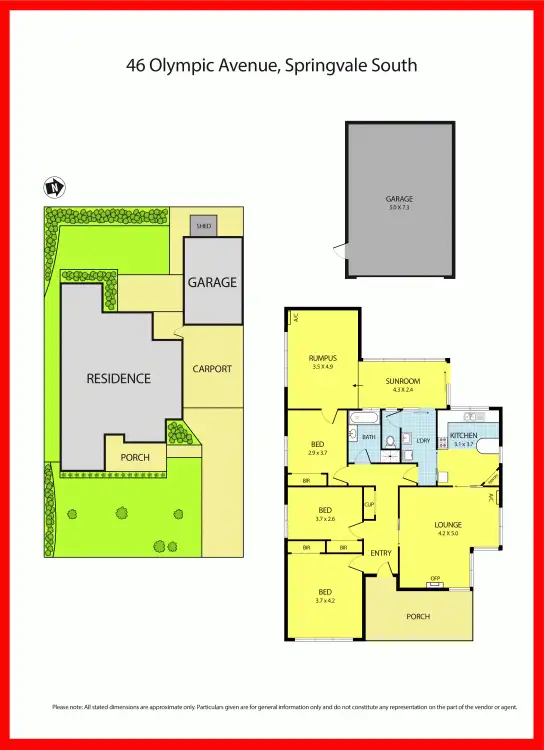 Floorplan of Homely house listing, 46 Olympic Ave, Springvale South VIC 3172