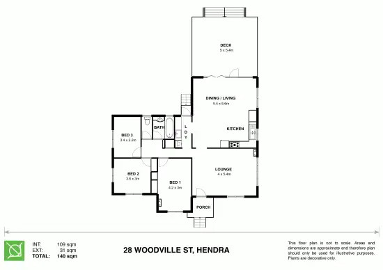 Floorplan of Homely house listing, 28 Woodville Street, Hendra QLD 4011