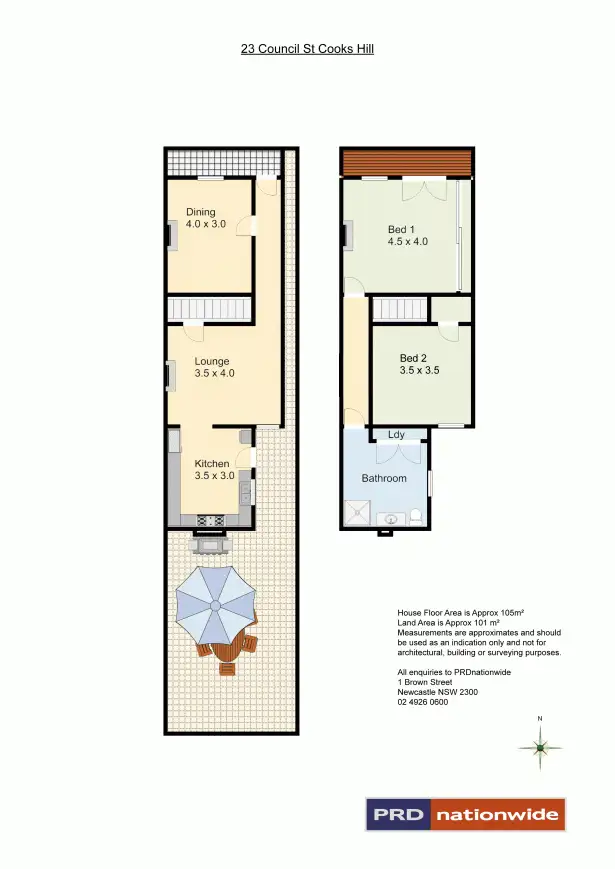 Floorplan of Homely house listing, 23 Council Street, Cooks Hill NSW 2300