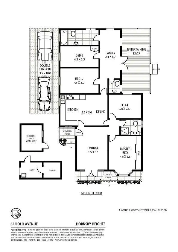 Floorplan of Homely house listing, 8 Ulolo Avenue, Hornsby Heights NSW 2077