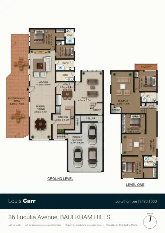Floorplan of Homely house listing, 36 Luculia Avenue, Baulkham Hills NSW 2153