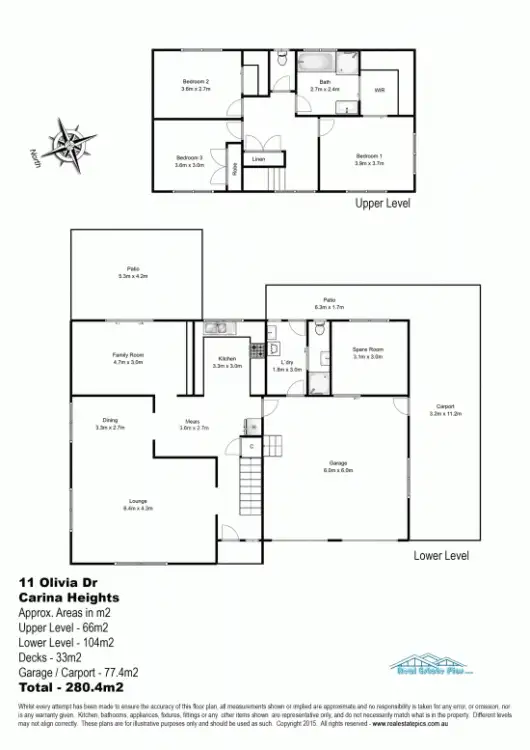 Floorplan of Homely house listing, 11 Olivia Drive, Carina Heights QLD 4152