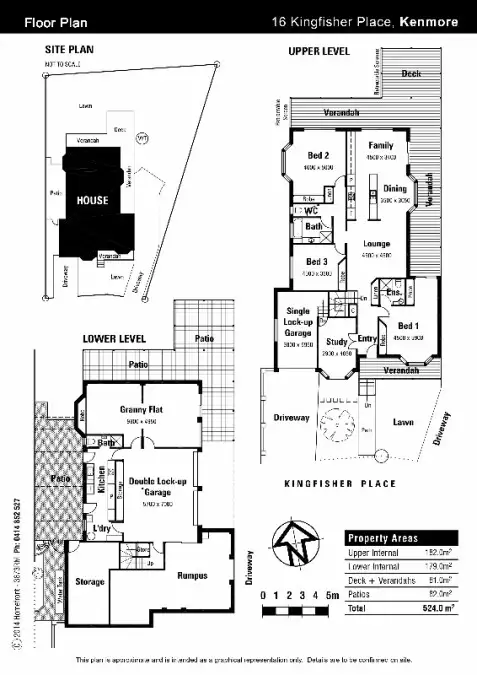 Floorplan of Homely house listing, 16 Kingfisher Place, Kenmore QLD 4069