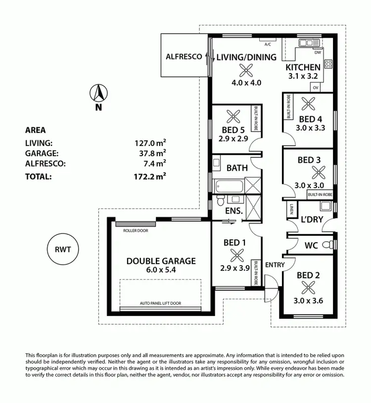 Floorplan of Homely house listing, 7 Hallett Road, Littlehampton SA 5250