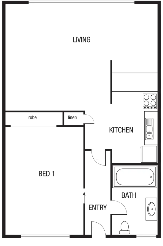 Floorplan of Homely apartment listing, 2/176 St Georges Rd, Northcote VIC 3070