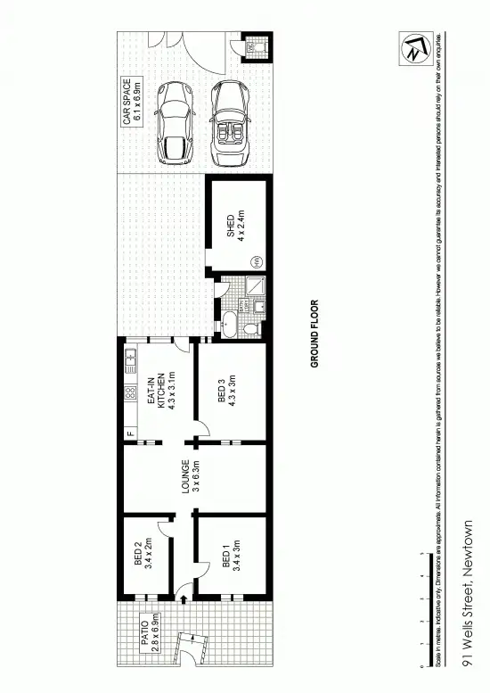 Floorplan of Homely house listing, 91 Wells Street, Newtown NSW 2042