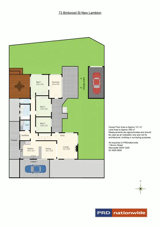 Floorplan of Homely house listing, 73 Birdwood Street, New Lambton NSW 2305