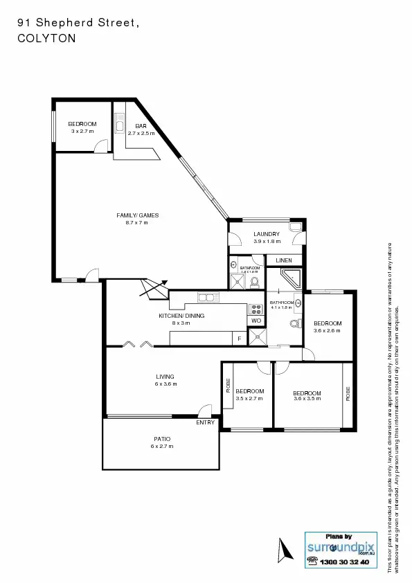 Floorplan of Homely house listing, 91 Shepherd Street, Colyton NSW 2760