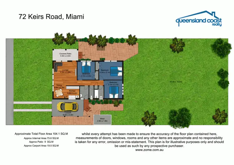 Floorplan of Homely house listing, 72 Kiers Road, Miami QLD 4220
