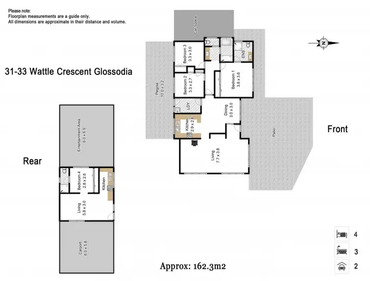 Floorplan of Homely house listing, 31-33 Wattle Crescent, Glossodia NSW 2756