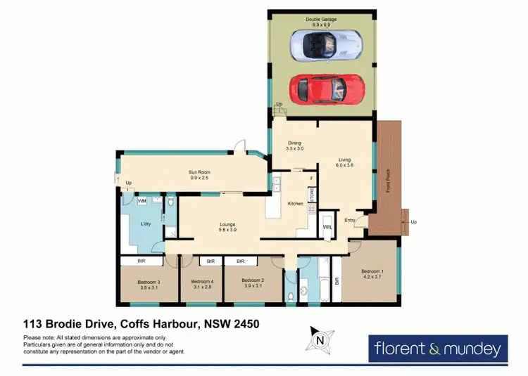 Floorplan of Homely house listing, 113 Brodie Dr, Coffs Harbour NSW 2450